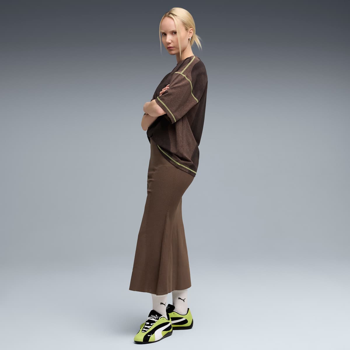 PUMA Speedcat Plus sneakers uniseks, Groen/Grijs/Wit, Maat 35,5 thumbnail 9