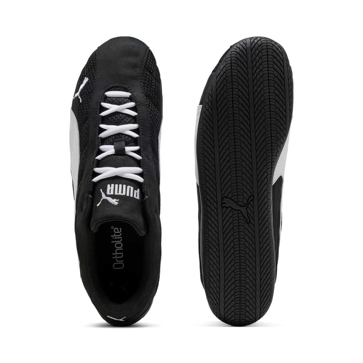 PUMA Speedcat Plus sneakers uniseks, Zwart/Wit, Maat 39 thumbnail 4