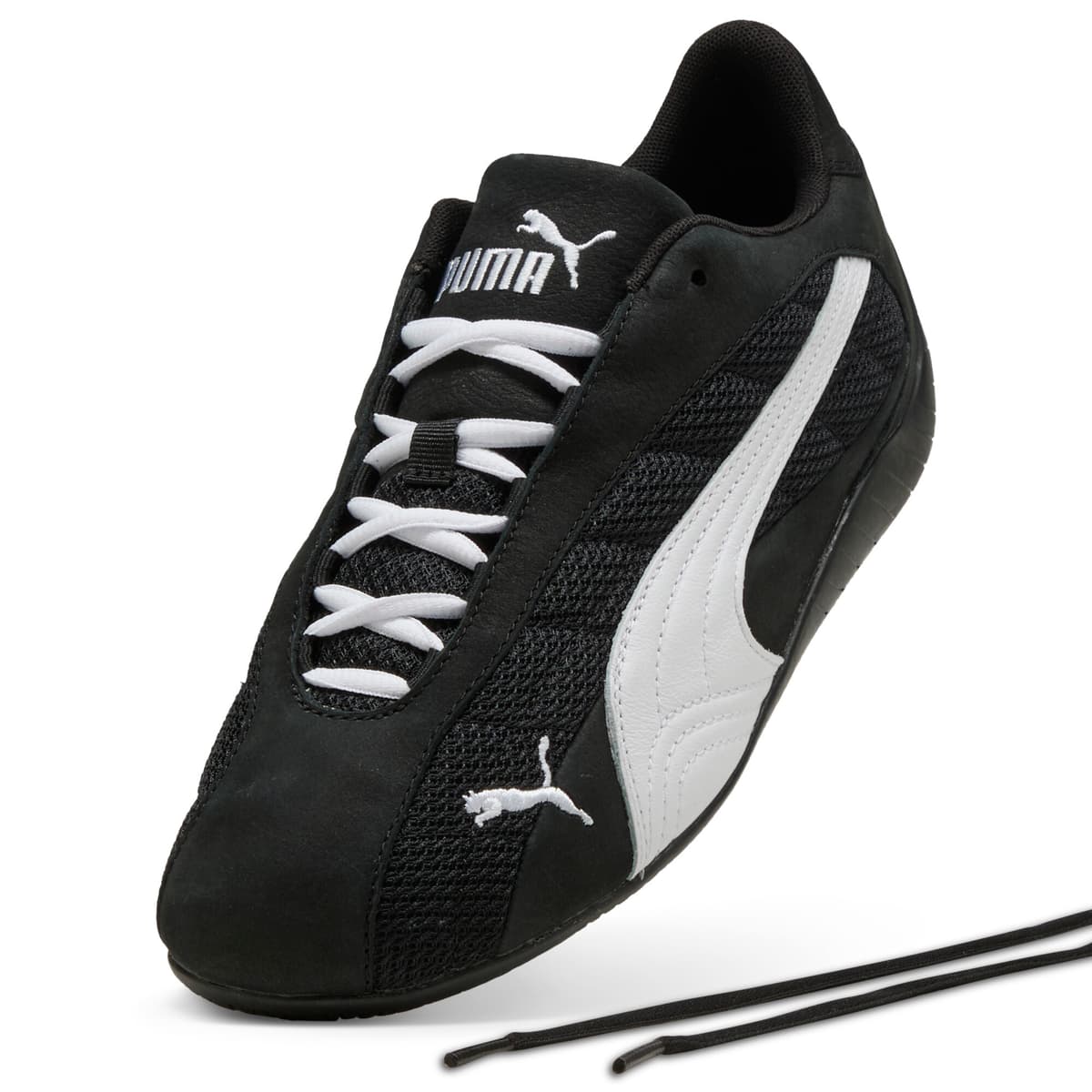 PUMA Speedcat Plus sneakers uniseks, Zwart/Wit, Maat 39 thumbnail 2
