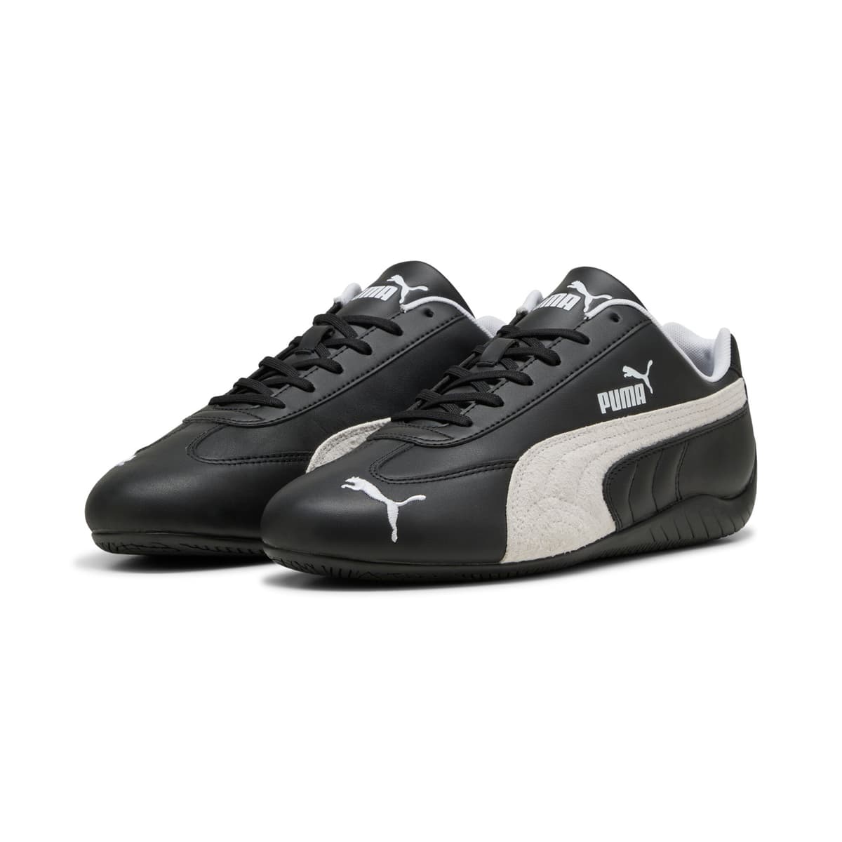 PUMA Speedcat uniseks leren sneakers, Zwart/Wit, Maat 43 thumbnail 6