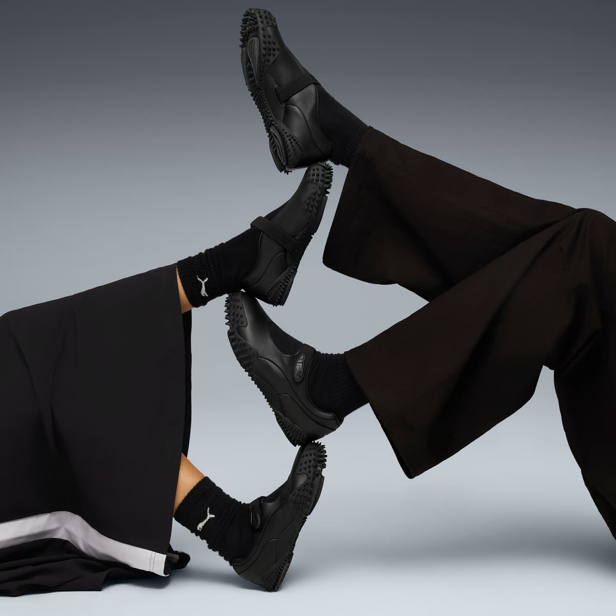 PUMA Mostro Fey Leren Schoenen uniseks voor Dames, Zwart, Maat 40 thumbnail 8