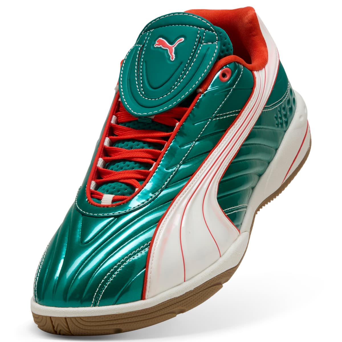 PUMA V-S2 Goalgetter sneakers, Groen/Wit, Maat 45 thumbnail 2