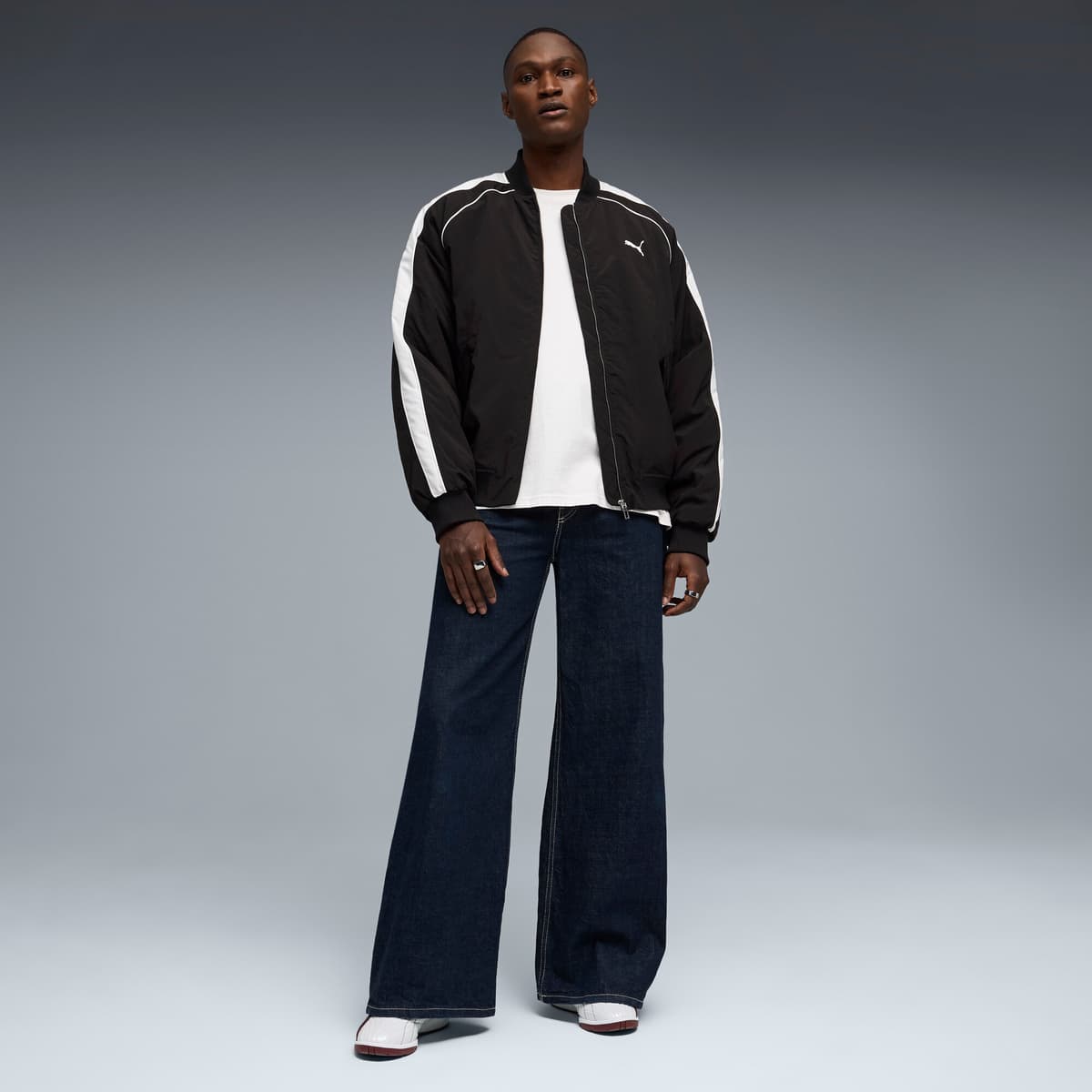 PUMA V-S2 Goalgetter sneakers, Zwart/Grijs/Wit, Maat 48 thumbnail 7