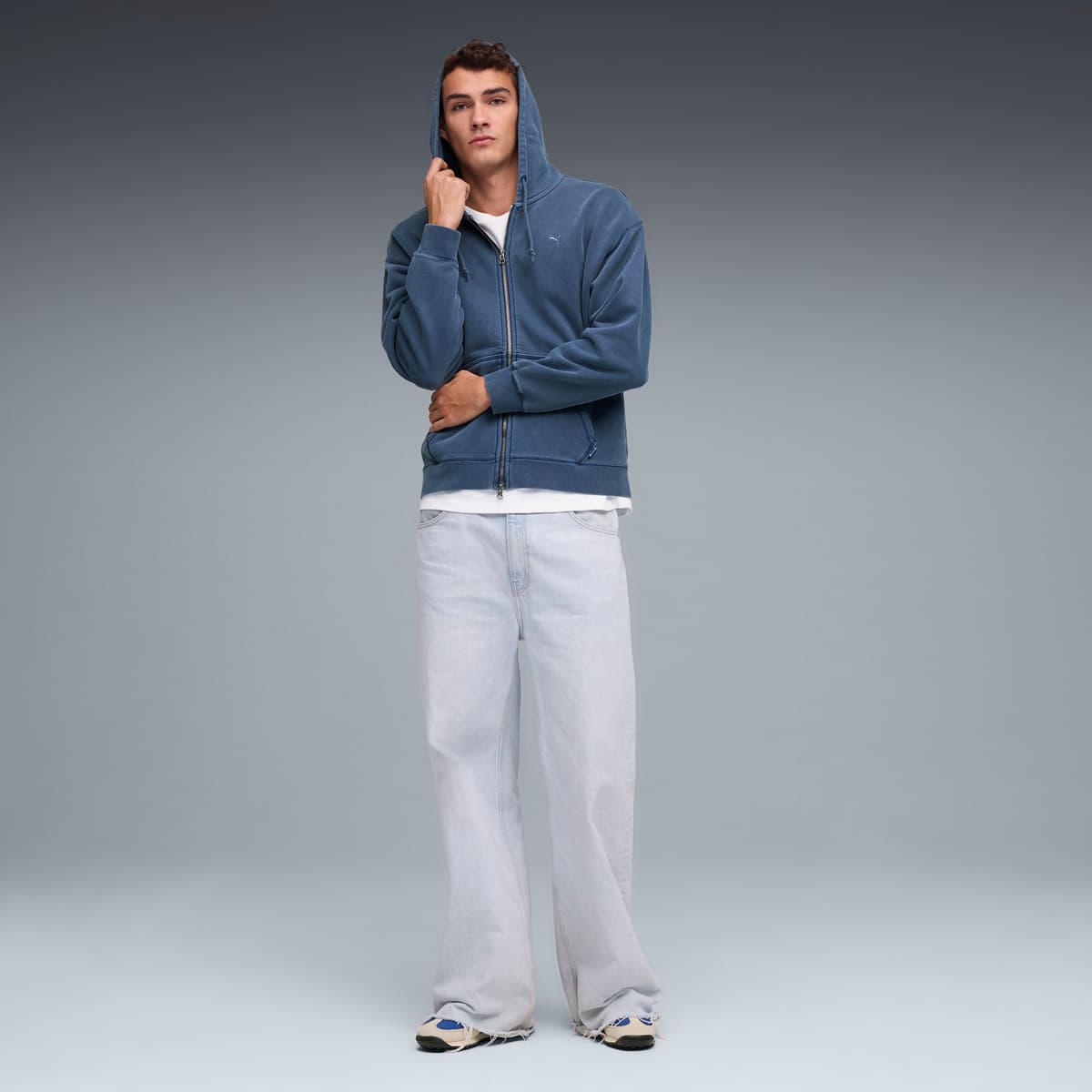 PUMA Easy Rider Thrive en Triumph uniseks, Blauw/Wit, Maat 44,5 thumbnail 7