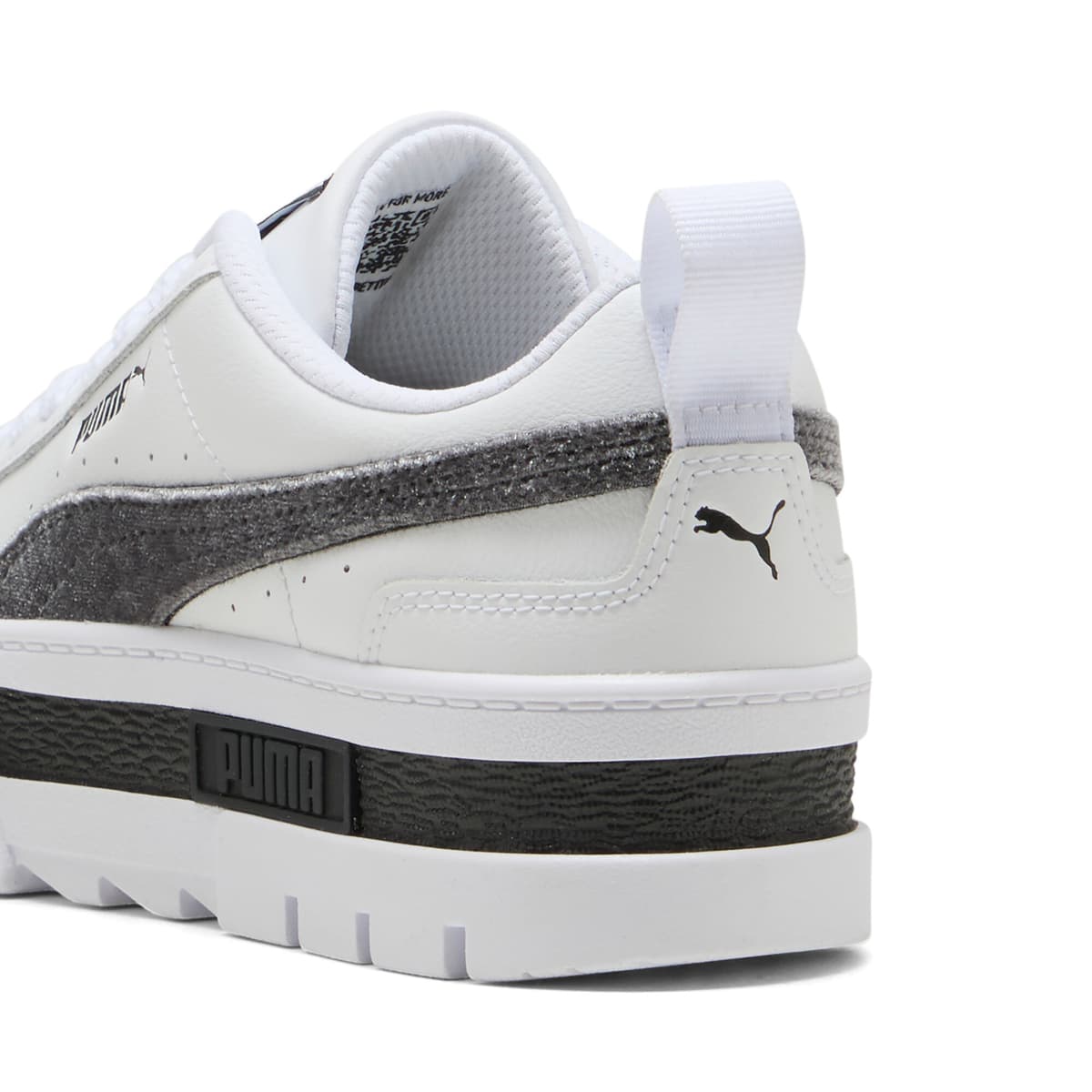 PUMA Mayze Velvet Dream sneakers voor Dames, Grijs/Wit, Maat 42,5 thumbnail 5