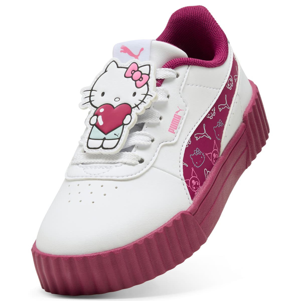 PUMA x HELLO KITTY AND FRIENDS Carina 3.0 sneakers voor Dames, Wit, Maat 28,5 thumbnail 3