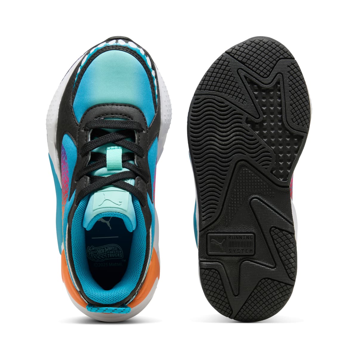 PUMA x HOT WHEELSâ¢ MONSTER TRUCKS RS-X sneakers, Blauw/Oranje, Maat 28 thumbnail 5