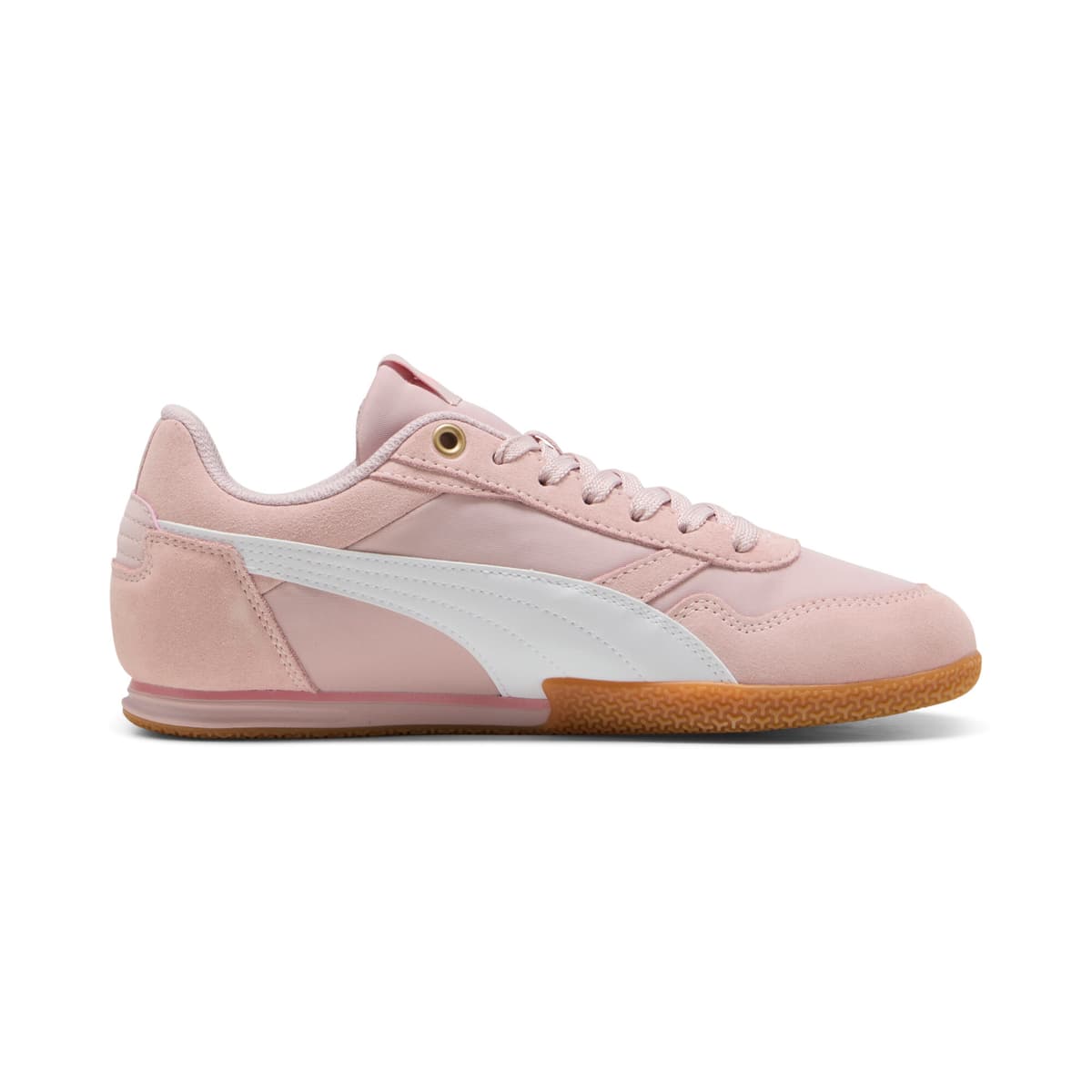 PUMA Bella Donna nylon sneakers voor Dames, Wit/Goud, Maat 37,5 thumbnail 3