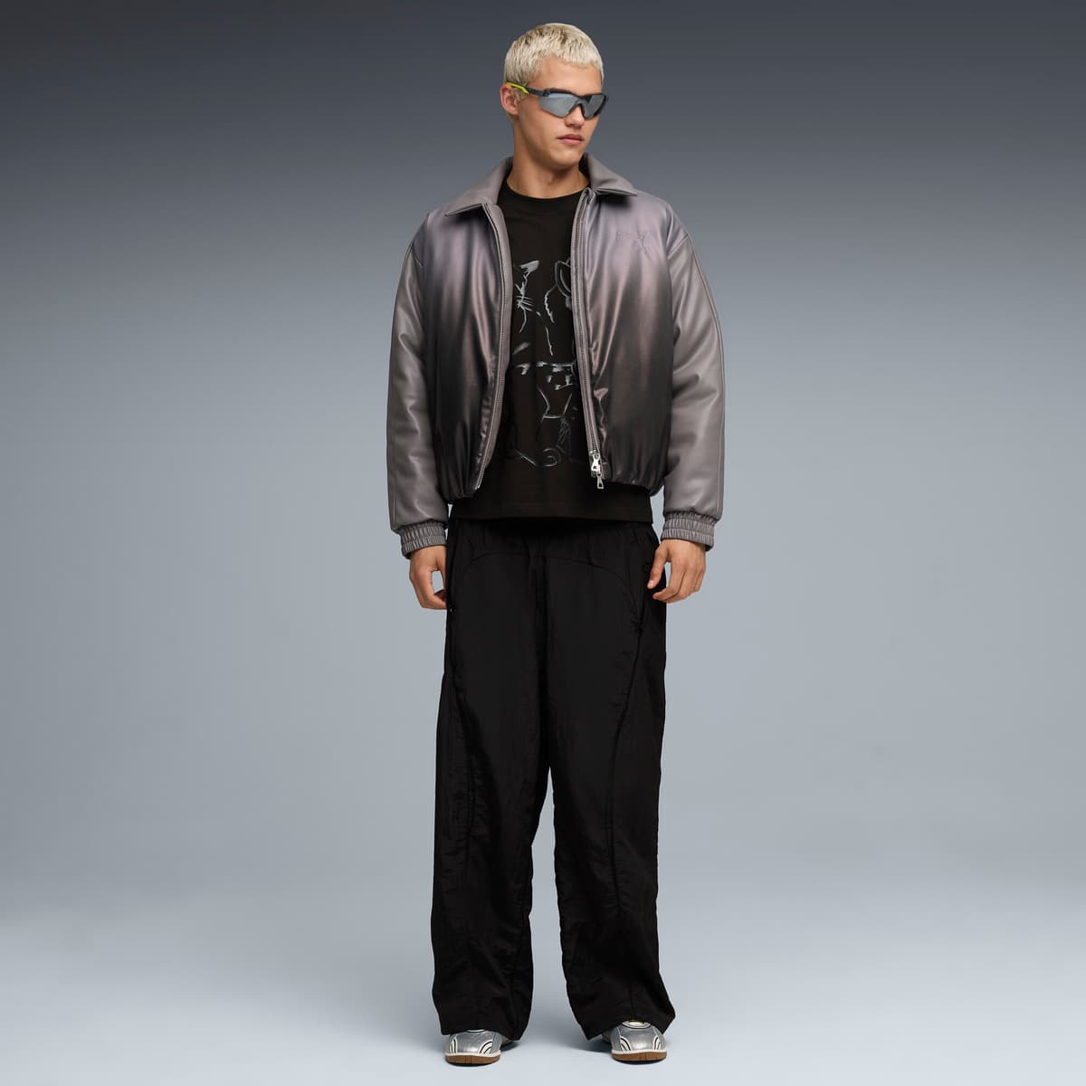 PUMA V-S2 Tekno sneakers, Wit/Zilver, Maat 48 thumbnail 10