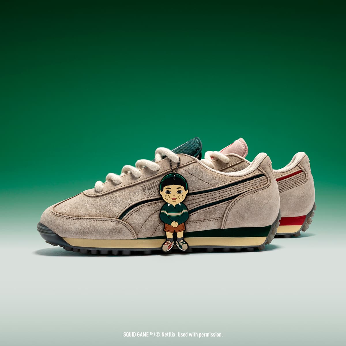 PUMA x SQUID GAME Easy Rider unisex sneakers, Rood, Maat 35,5 thumbnail 3