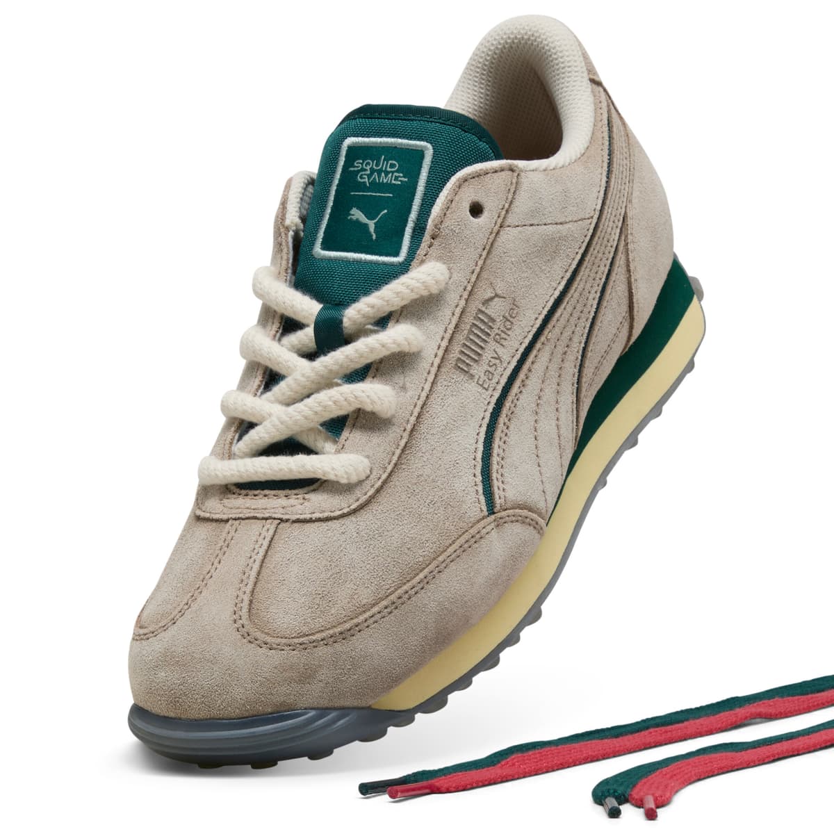 PUMA x SQUID GAME Easy Rider unisex sneakers, Rood, Maat 35,5 thumbnail 4