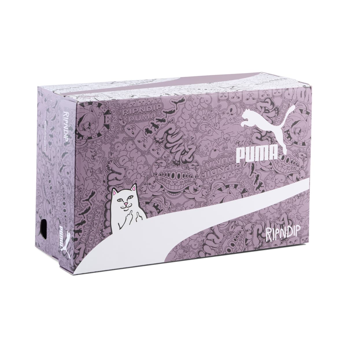 PUMA x RIPNDIP Inhale uniseks sneakers, Zwart/Zilver, Maat 46 thumbnail 2