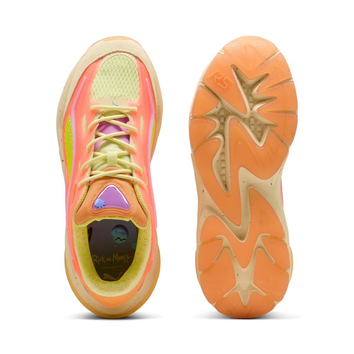 PUMA x RICK AND MORTY RS Surge sneakers Uniseks, Goud, Maat 43 thumbnail 5