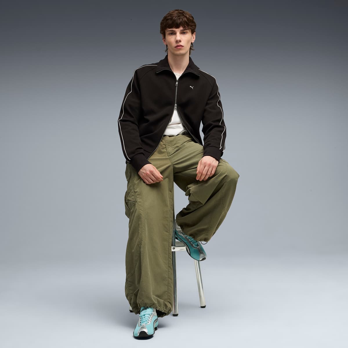 PUMA H-Street OG uniseks sneakers, Zilver, Maat 40,5 thumbnail 7