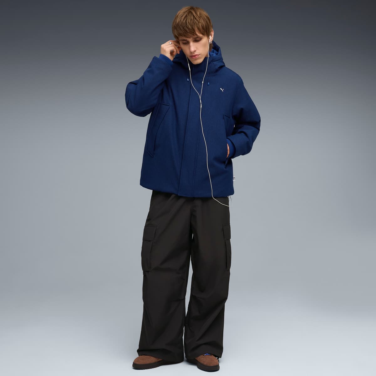 PUMA Palermo Alpino Fuzzy sneakers, Blauw/Bruin, Maat 44 thumbnail 7