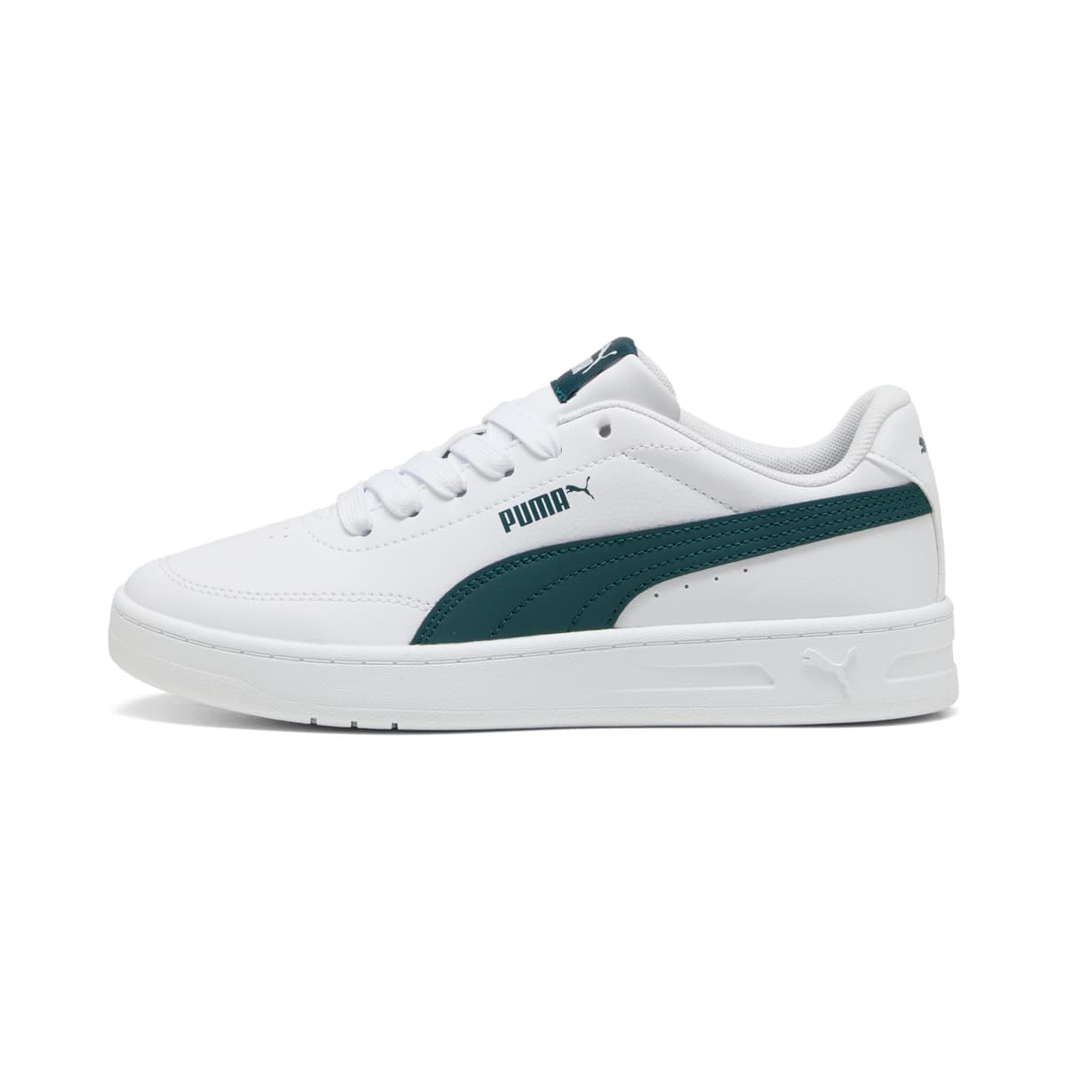 PUMA Court Classic Clean sneakers, Groen/Wit, Maat 37,5