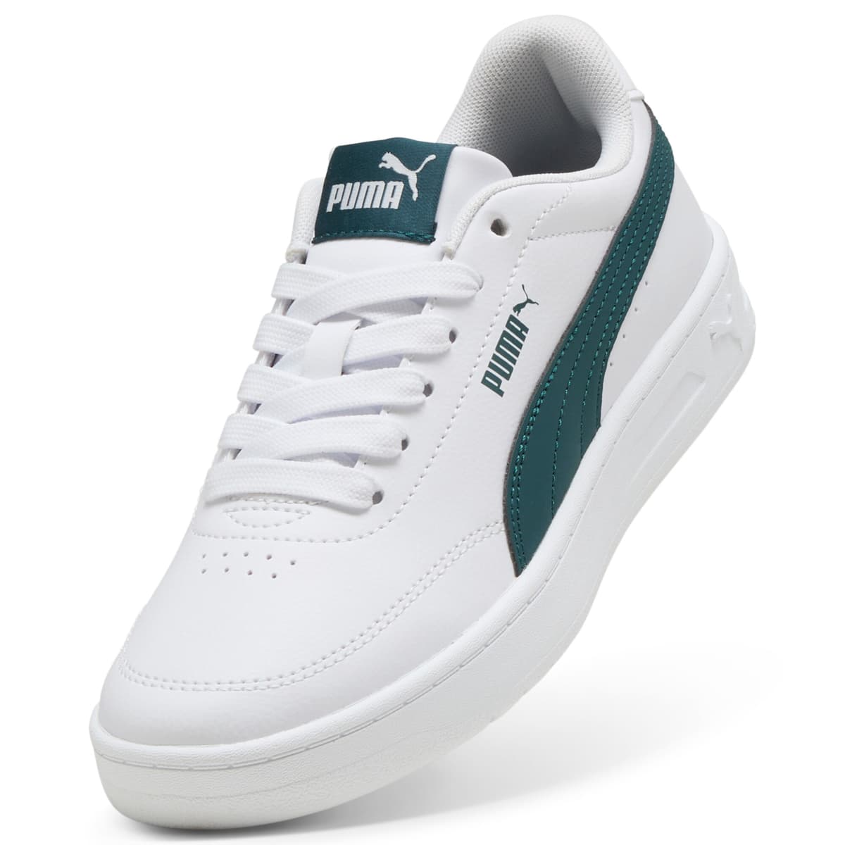PUMA Court Classic Clean sneakers, Groen/Wit, Maat 37,5 thumbnail 2
