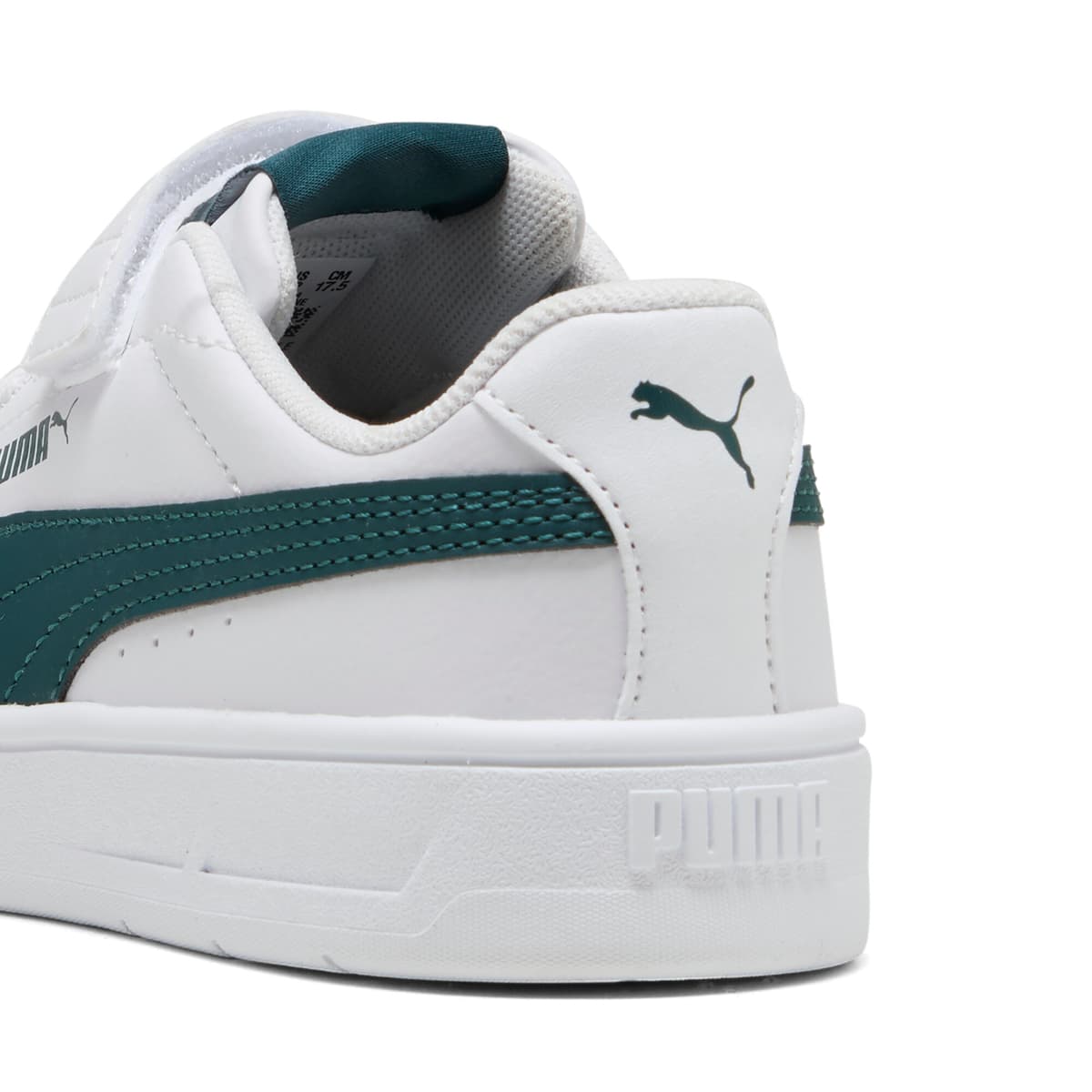 PUMA Court Classic Clean sneakers, Groen/Wit, Maat 32,5 thumbnail 5