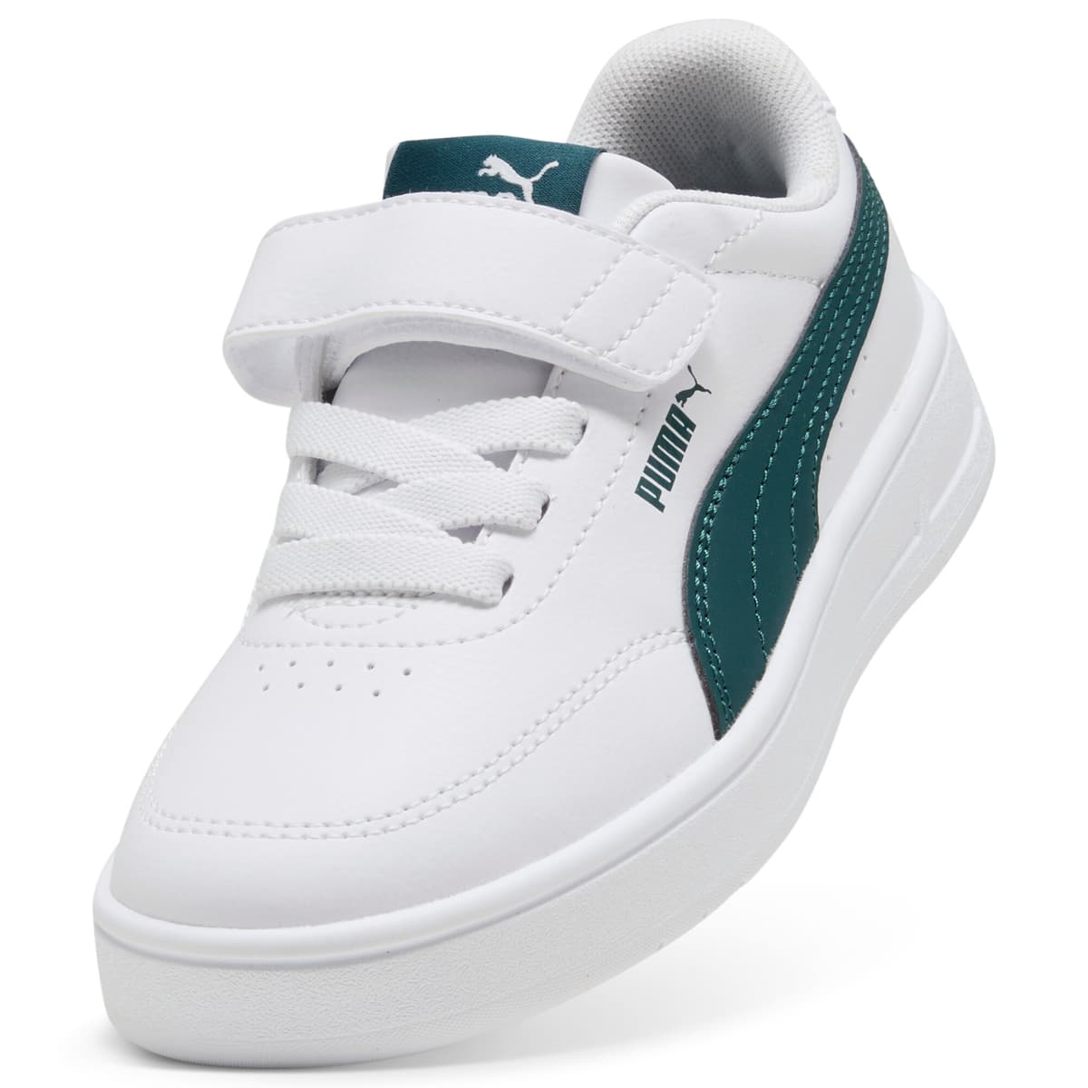 PUMA Court Classic Clean sneakers, Groen/Wit, Maat 32,5 thumbnail 2