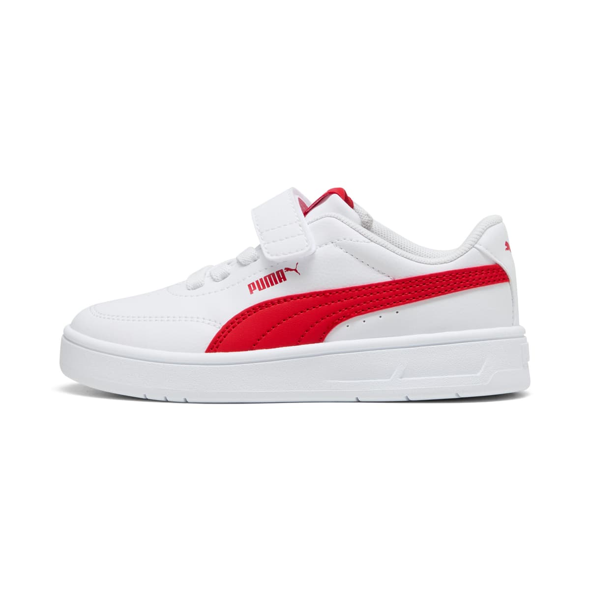 PUMA Court Classic Clean sneakers, Rood/Wit, Maat 32,5