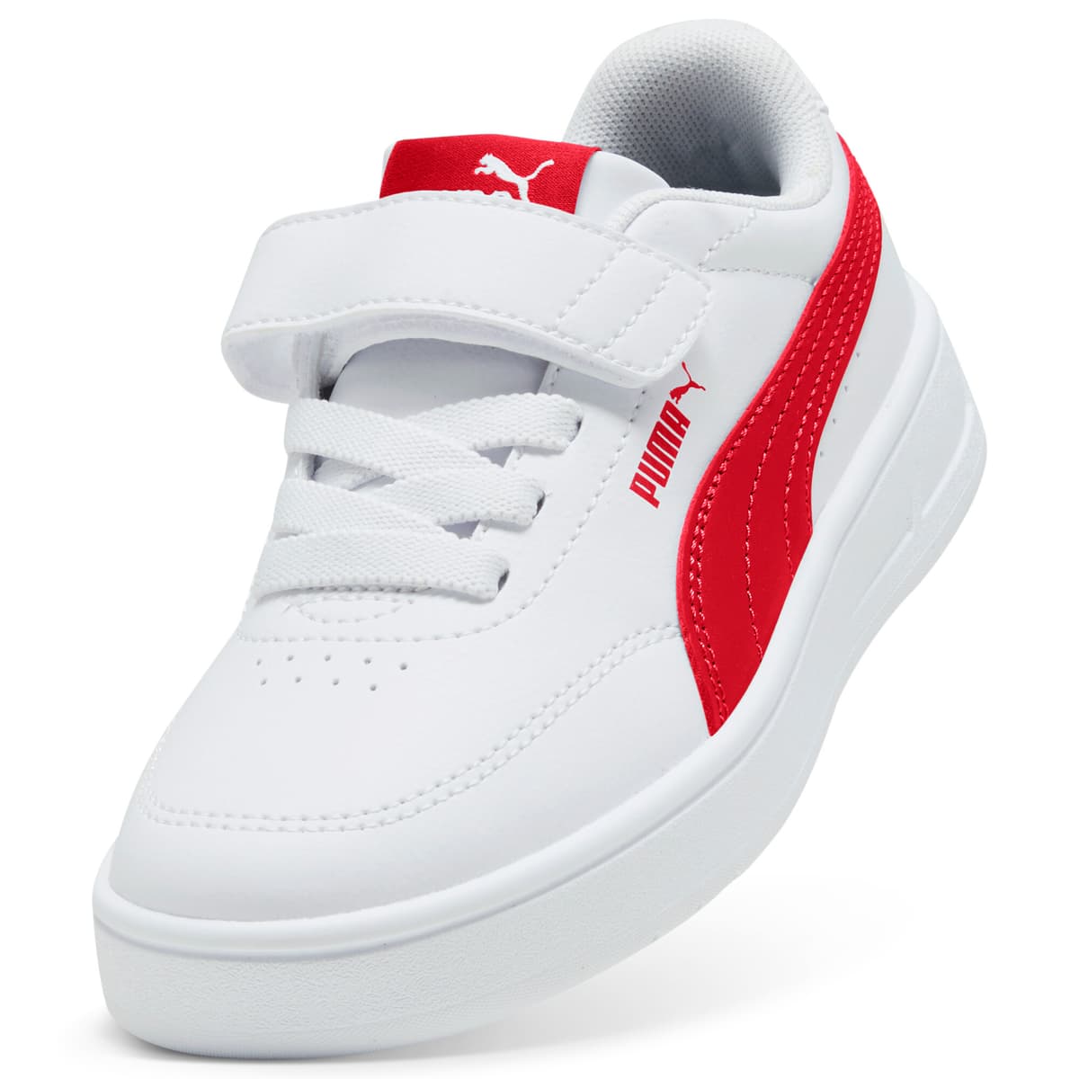 PUMA Court Classic Clean sneakers, Rood/Wit, Maat 32,5 thumbnail 2