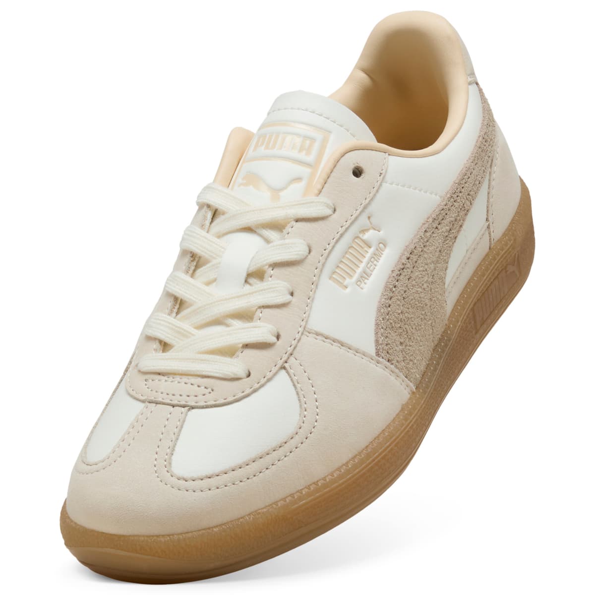 PUMA Palermo Elevated sneakers voor Dames, Zwart/Wit, Maat 38 thumbnail 2