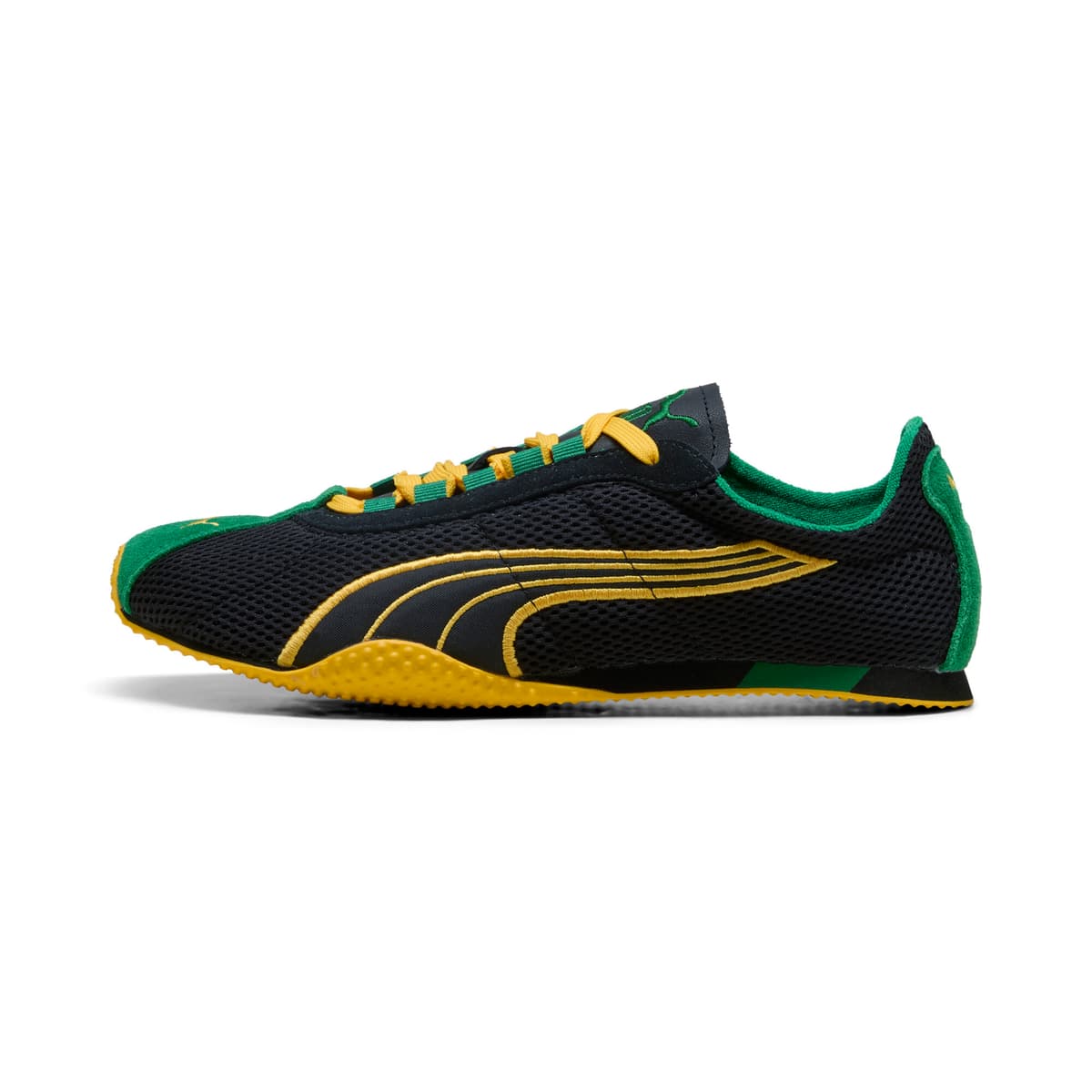 PUMA H-Street uniseks sneakers, Zwart/Geel, Maat 38,5