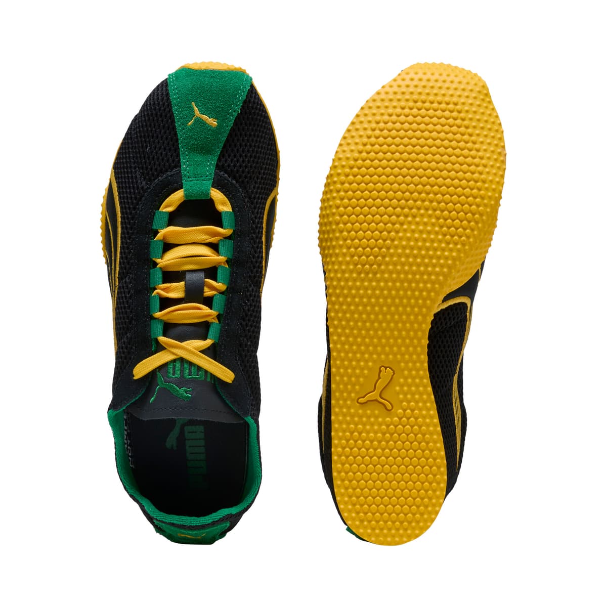 PUMA H-Street uniseks sneakers, Zwart/Geel, Maat 38,5 thumbnail 4