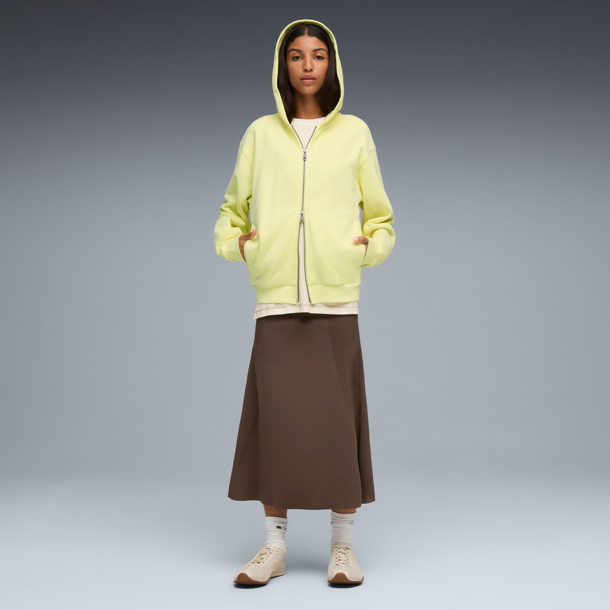 PUMA H-Street Premium uniseks sneakers, Wit, Maat 38,5 thumbnail 9