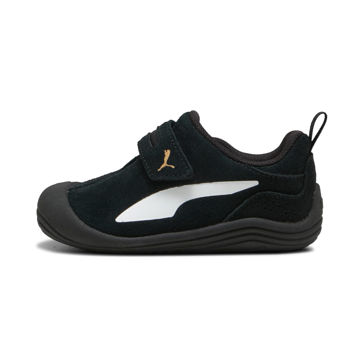 PUMA Kitten Premium sneakers, Zwart/Wit/Goud, Maat 18