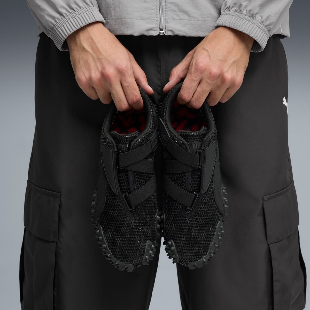 PUMA Mostro sneakers uniseks, Zwart/Rood, Maat 35,5 thumbnail 9