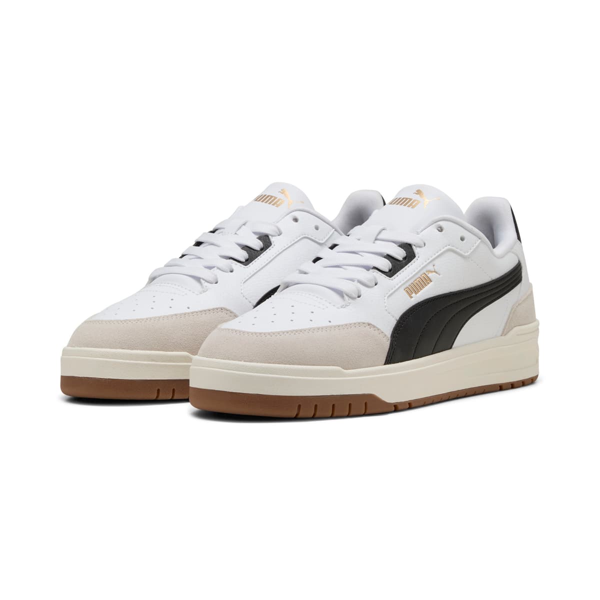 PUMA Shuffle Downtown uniseks sneakers, Zwart/Grijs/Wit, Maat 45 thumbnail 6