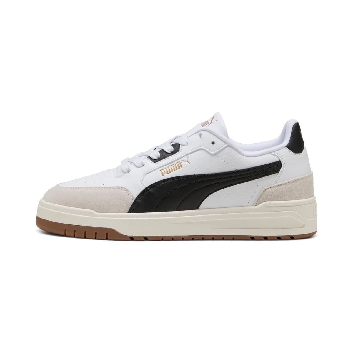 PUMA Shuffle Downtown uniseks sneakers, Zwart/Grijs/Wit, Maat 45