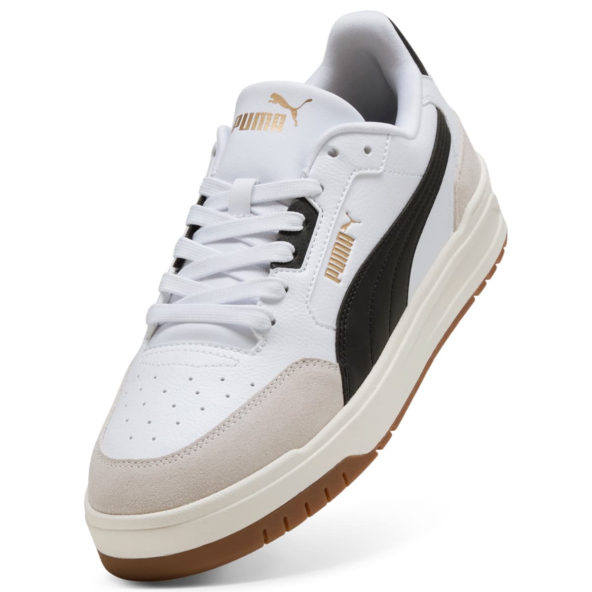 PUMA Shuffle Downtown uniseks sneakers, Zwart/Grijs/Wit, Maat 45 thumbnail 2