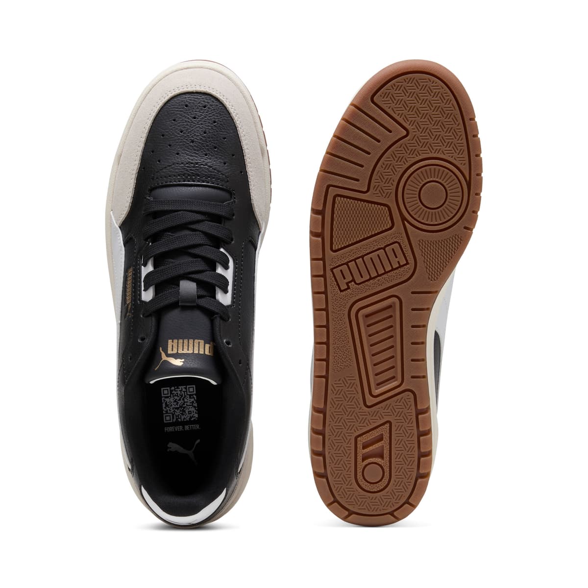 PUMA Shuffle Downtown uniseks sneakers, Zwart/Grijs/Wit, Maat 37,5 thumbnail 4