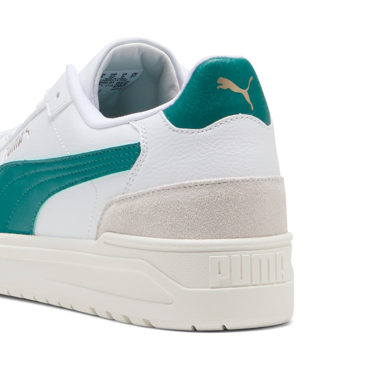 PUMA Shuffle Downtown uniseks sneakers, Groen/Grijs/Wit, Maat 47 thumbnail 5