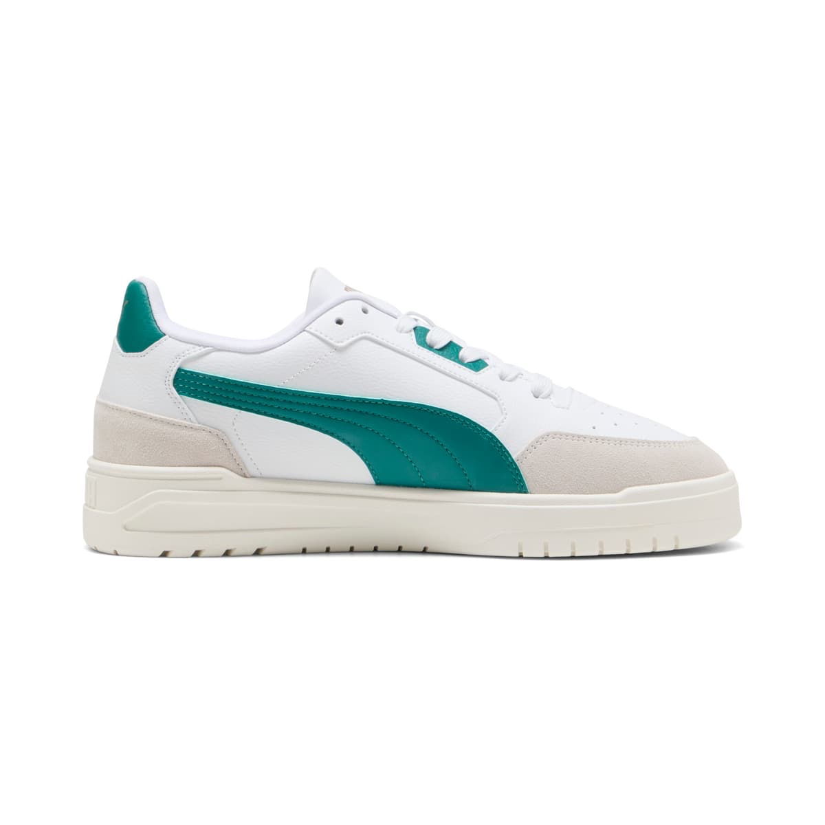 PUMA Shuffle Downtown uniseks sneakers, Groen/Grijs/Wit, Maat 47 thumbnail 3
