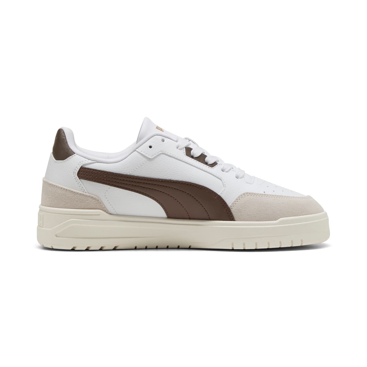 PUMA Shuffle Downtown uniseks sneakers, Grijs/Wit/Brons, Maat 38,5 thumbnail 3