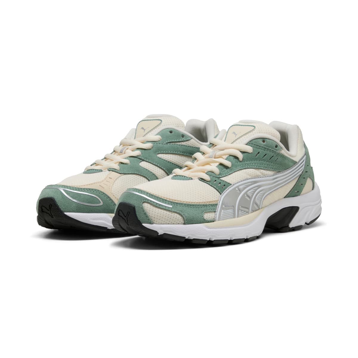 PUMA C25K uniseks sneakers, Groen/Zilver, Maat 38,5 thumbnail 6