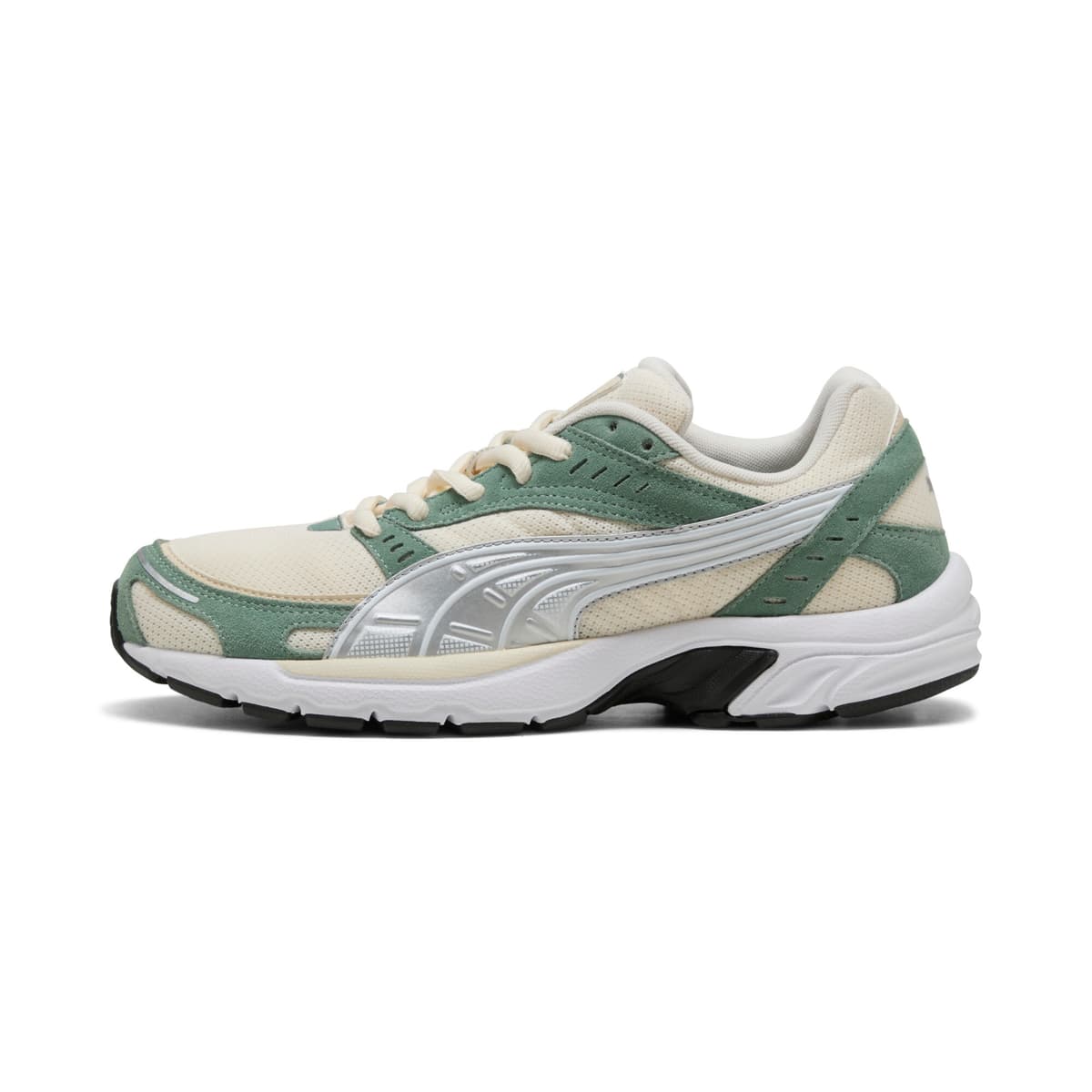 PUMA C25K uniseks sneakers, Groen/Zilver, Maat 38,5