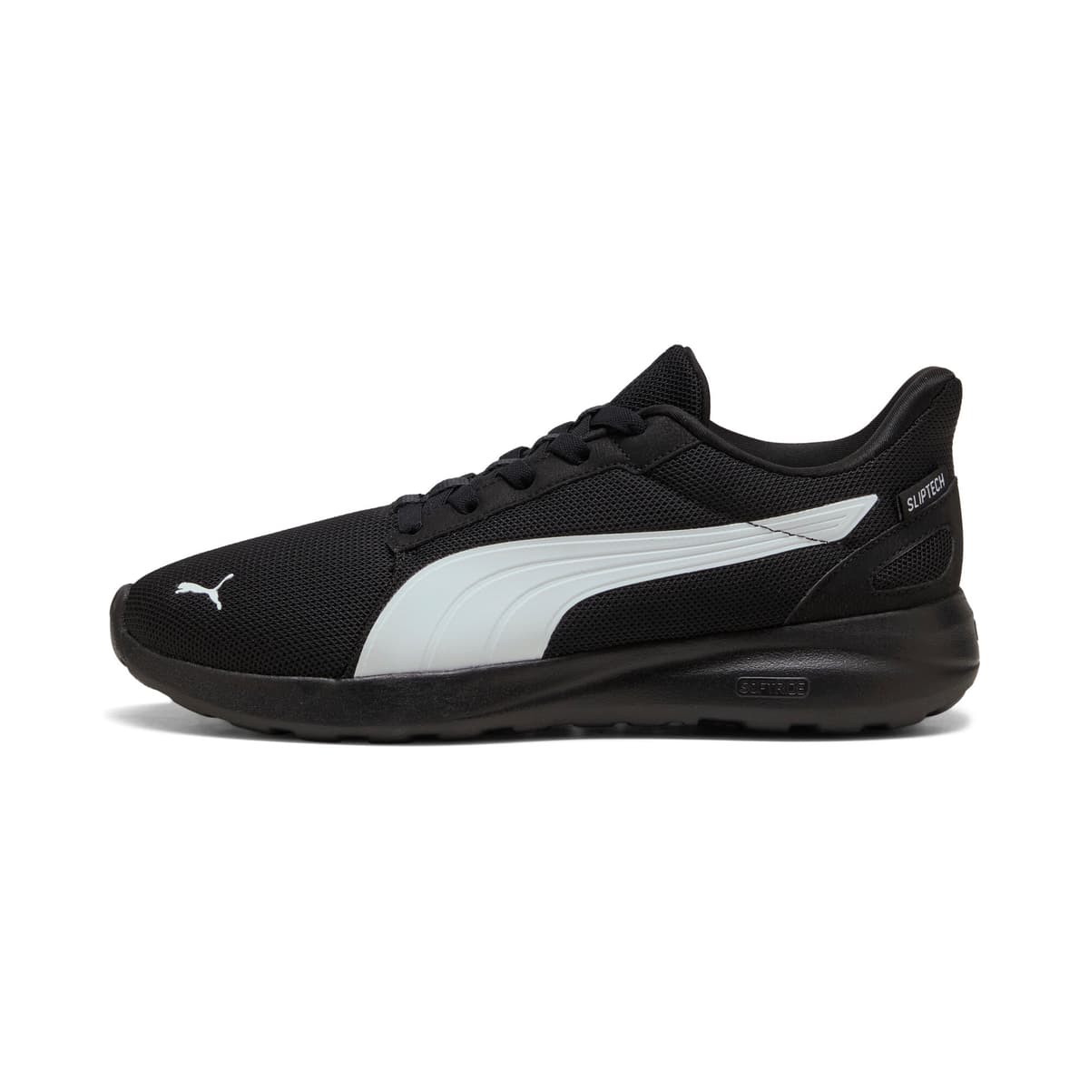 PUMA Softride Cosmic SLIPTECHâ¢ uniseks sneakers, Zwart/Wit, Maat 44,5