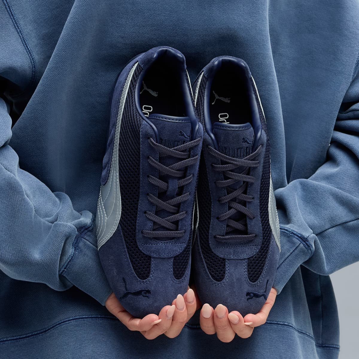 PUMA Speedcat Premium sneakers uniseks, Blauw/Zilver, Maat 47 thumbnail 8