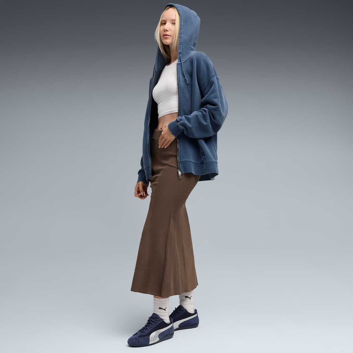 PUMA Speedcat Premium sneakers uniseks, Blauw/Zilver, Maat 47 thumbnail 7