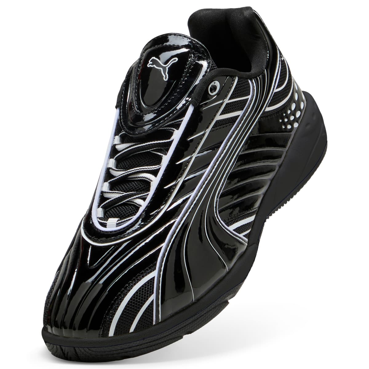 PUMA V-S2 glossy sneakers voor Dames, Zwart, Maat 40 thumbnail 2