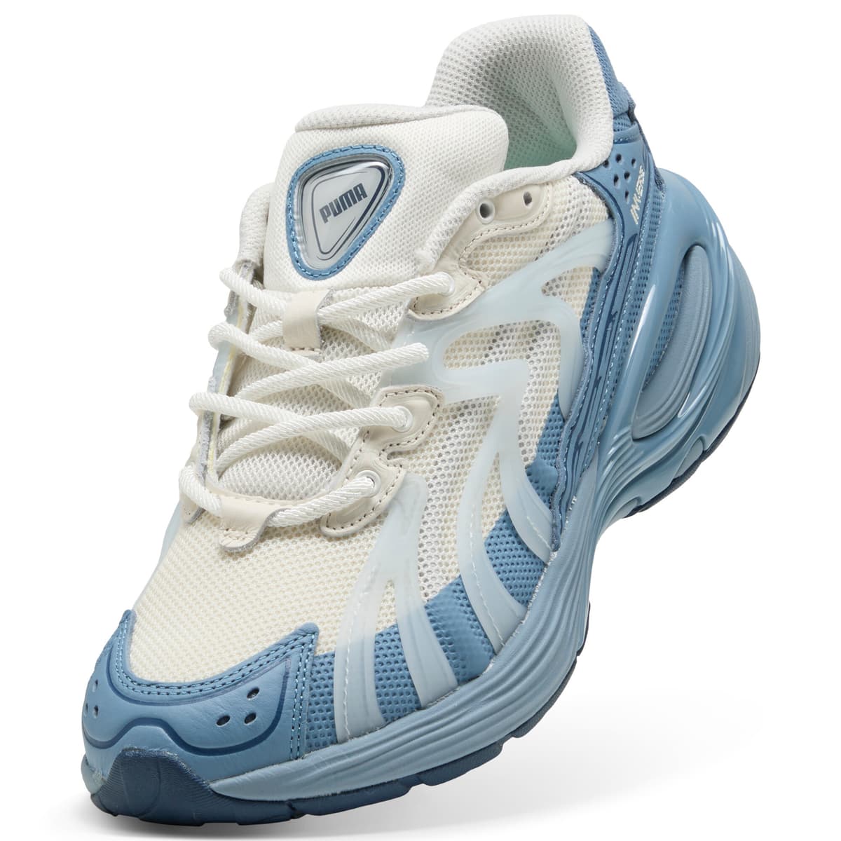 PUMA Inverse Cityscape uniseks sneakers, Blauw/Wit/Zilver, Maat 47 thumbnail 2