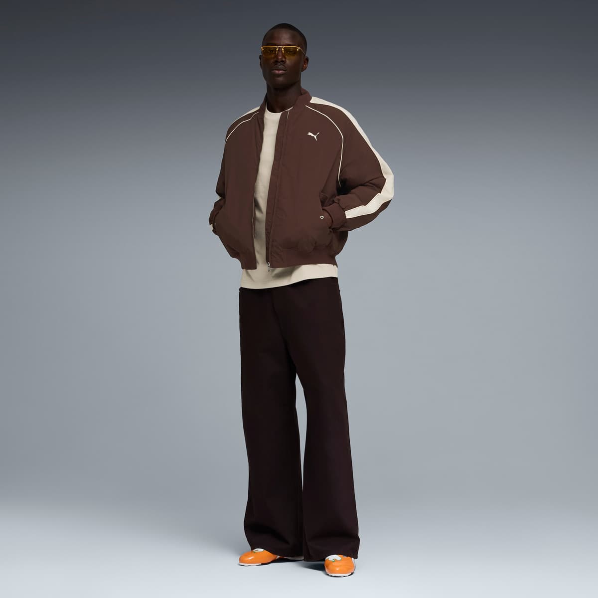 PUMA V-S1 TotalEnergies CAF Africa Cup of Nations sneakers Uniseks, Wit/Oranje, Maat 45 thumbnail 7