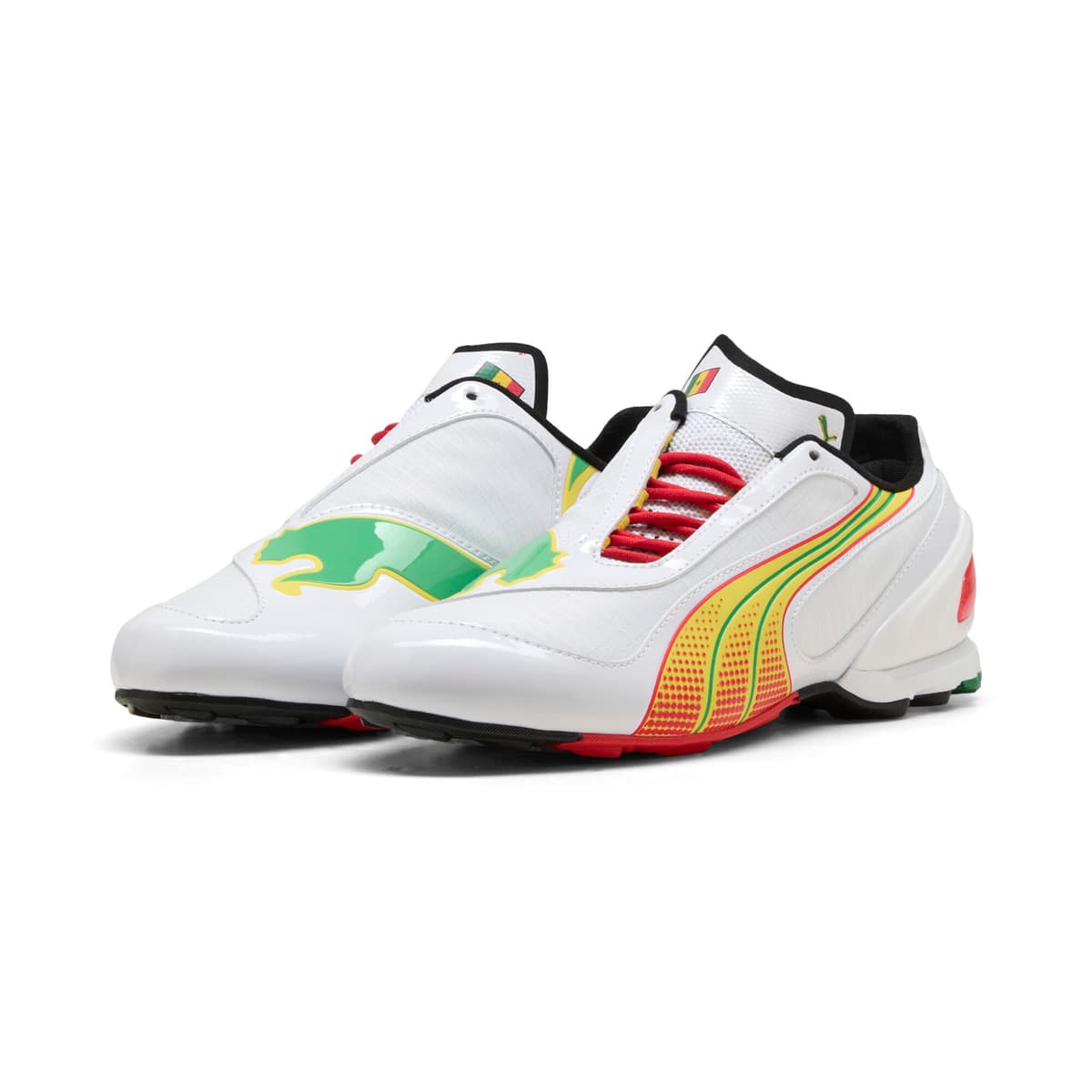 PUMA V-S1 TotalEnergies CAF Africa Cup of Nations sneakers Uniseks, Rood/Wit, Maat 37 thumbnail 6