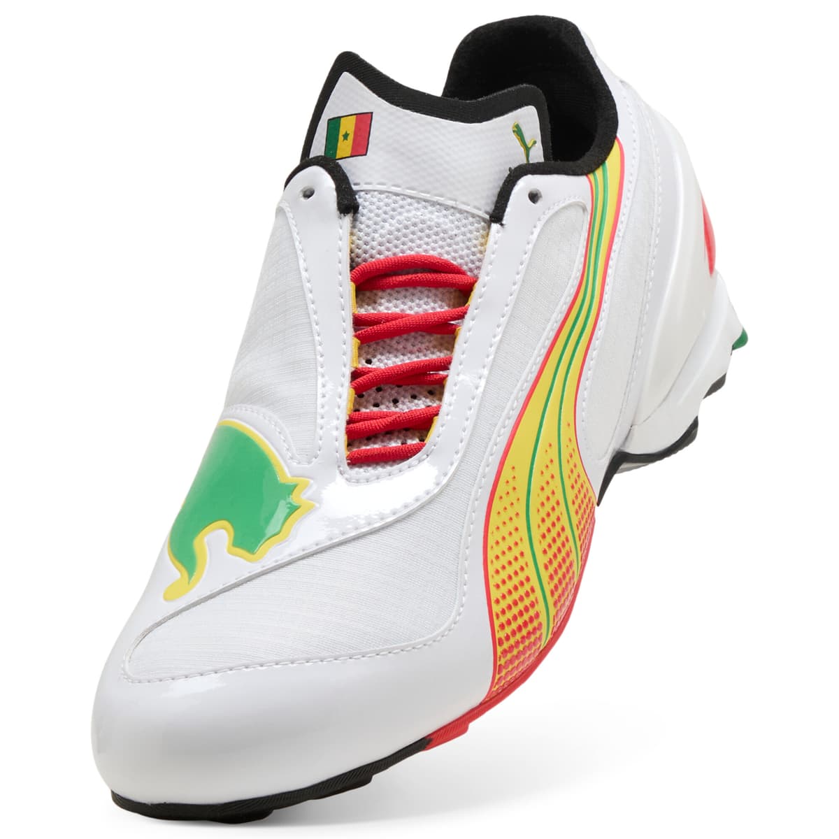PUMA V-S1 TotalEnergies CAF Africa Cup of Nations sneakers Uniseks, Rood/Wit, Maat 37 thumbnail 2