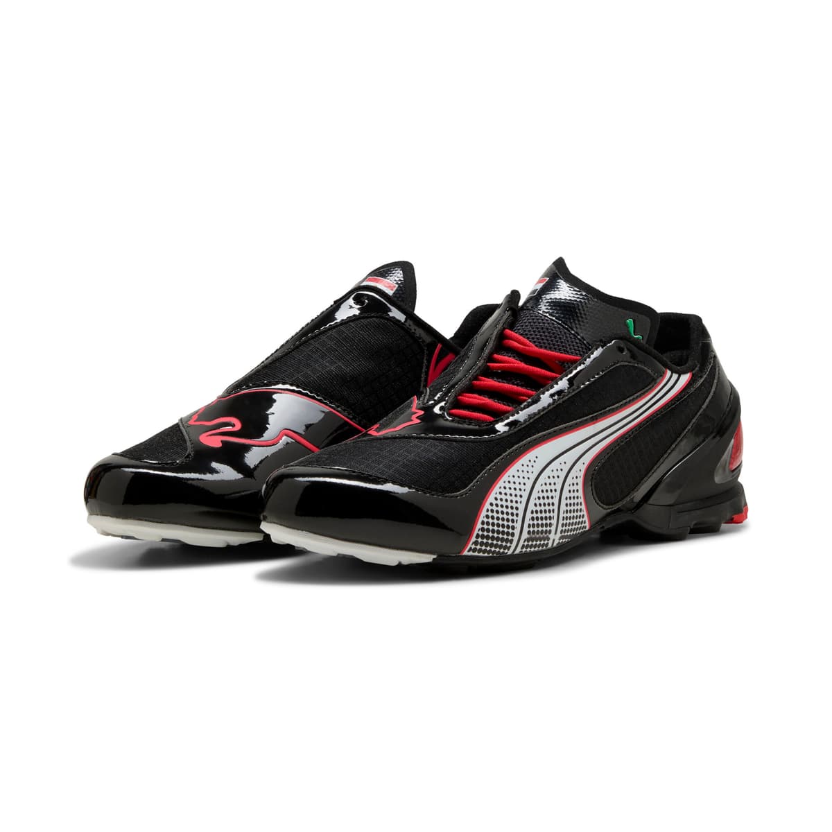 PUMA V-S1 TotalEnergies CAF Africa Cup of Nations sneakers Uniseks, Zwart/Rood, Maat 42,5 thumbnail 6