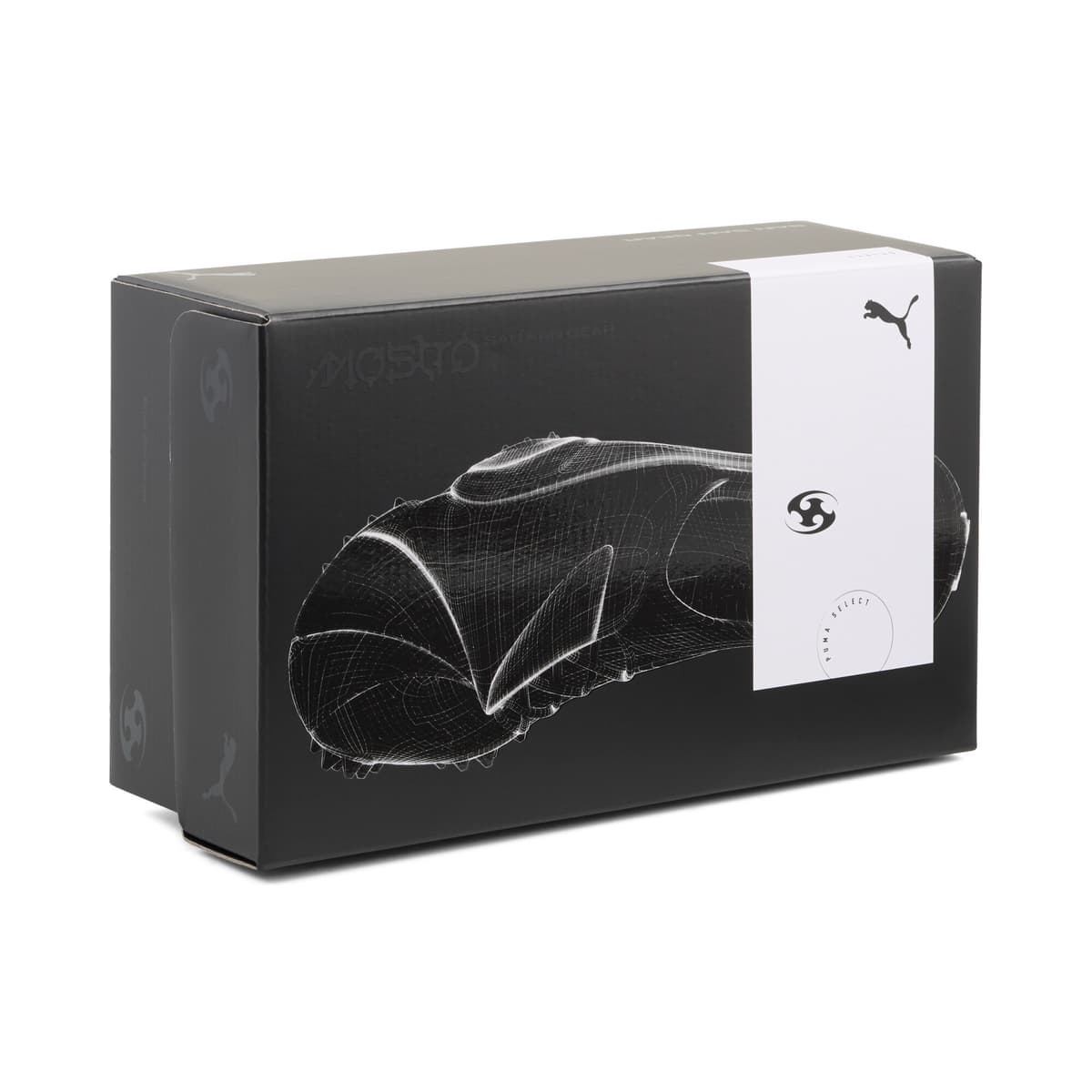 PUMA x SAN SAN GEAR Mostro Cage uniseks sneakers, Zwart/Grijs, Maat 46 thumbnail 2